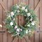 22 Inch Seashell Wreath with Green Leaves – Rustic Farmhouse Coastal Wreath with Starfish and Conch Shells for Front Door, Wedding, and Summer Home Decor